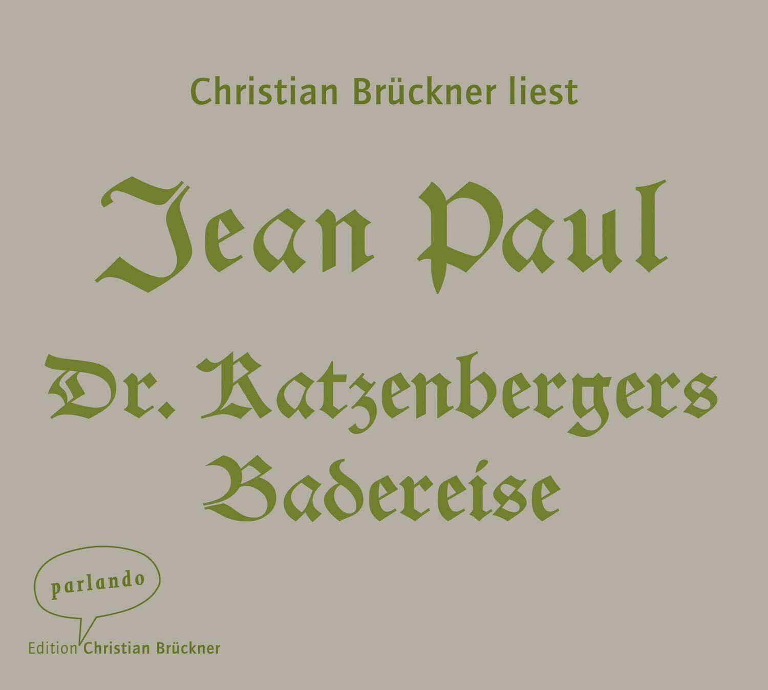 Thumbnail - Jean Paul | Dr. Katzenbergers Badereise | Audio-cd | Deutsch (2013) |