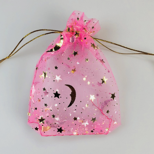 600x Moon Stars Borgetta Gioielli Organza Borse Natale Festa Preferibile Borsa - Foto 10 di 12