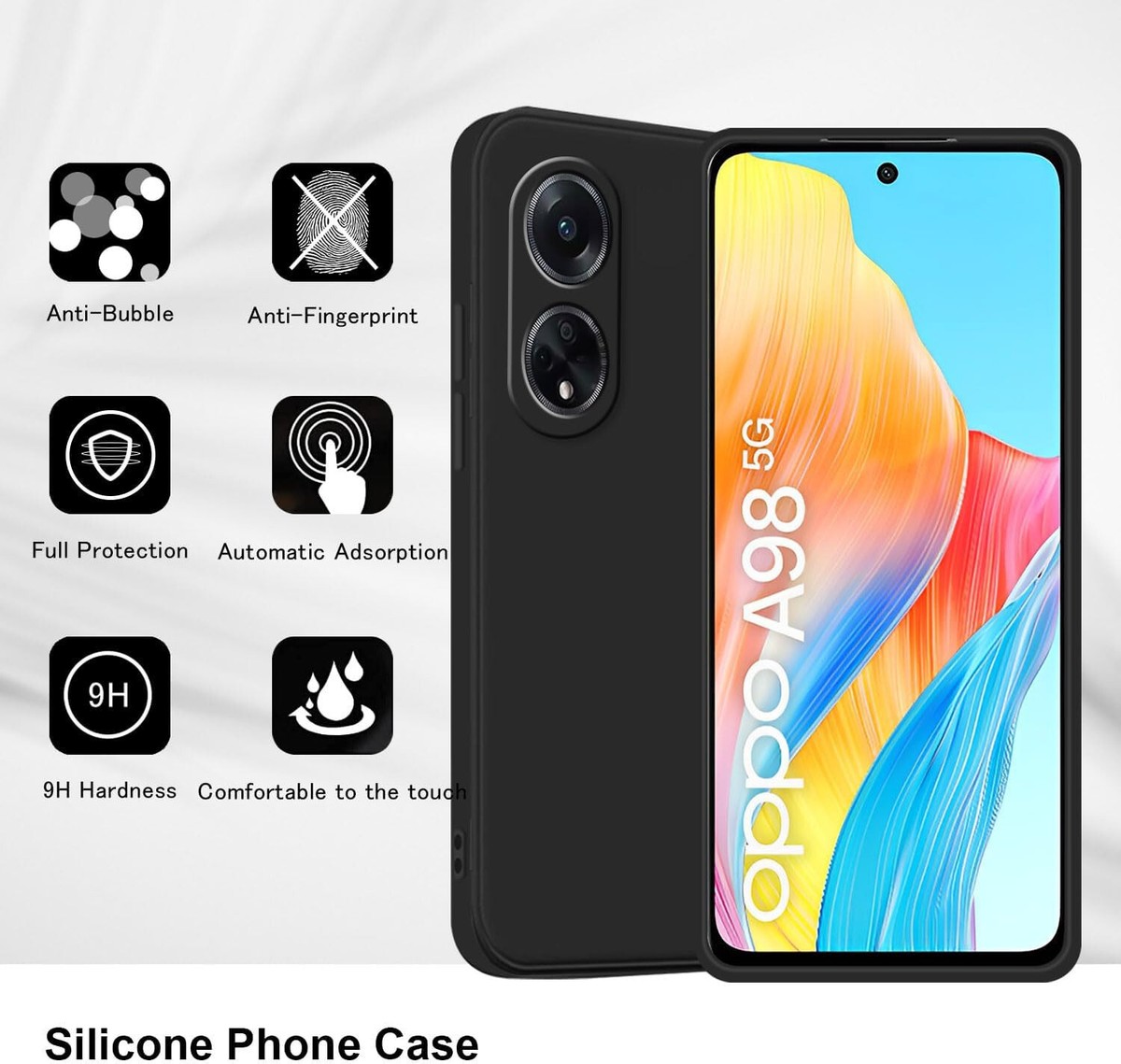 Custodia per Oppo A98 / Oppo A1 5G, custodia flip in Finto cuoio retrò con supporto e slot per carte Marrone
