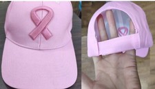 Breast Cancer Awareness Pink Baseball Cap Hats Adjustable Back