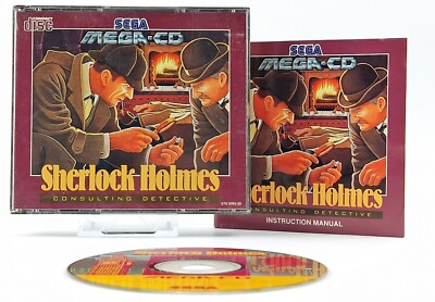 Sega Mega CD Spiel : Sherlock Holmes - CD Anleitung OVP / PAL MCD Game
