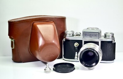 RARE MINT PENTACON FB w/CARL ZEISS JENA  TESSAR 2.8/50 8 BLADES