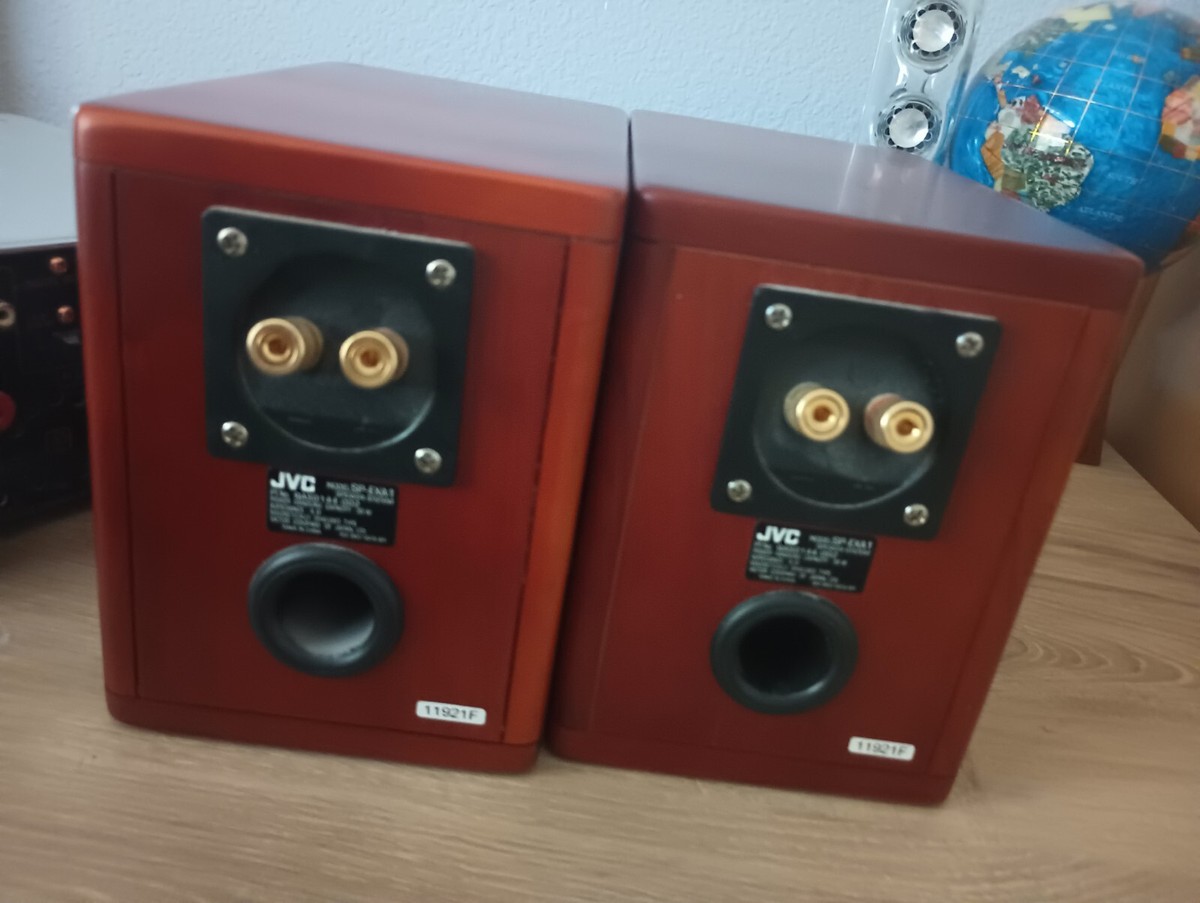 JVC EX-A1 Compact CD DVD System Wood Cone Speakers SP-EXA1 CA-EXA1