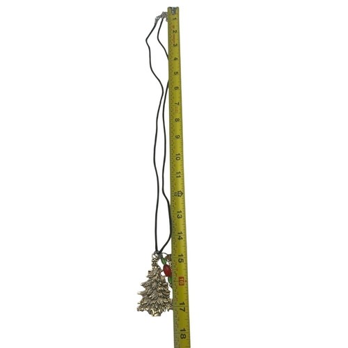 Handmade Metal Christmas Tree Pendant W/ Beads Tree Snowman Baubles 17" - Picture 4 of 5