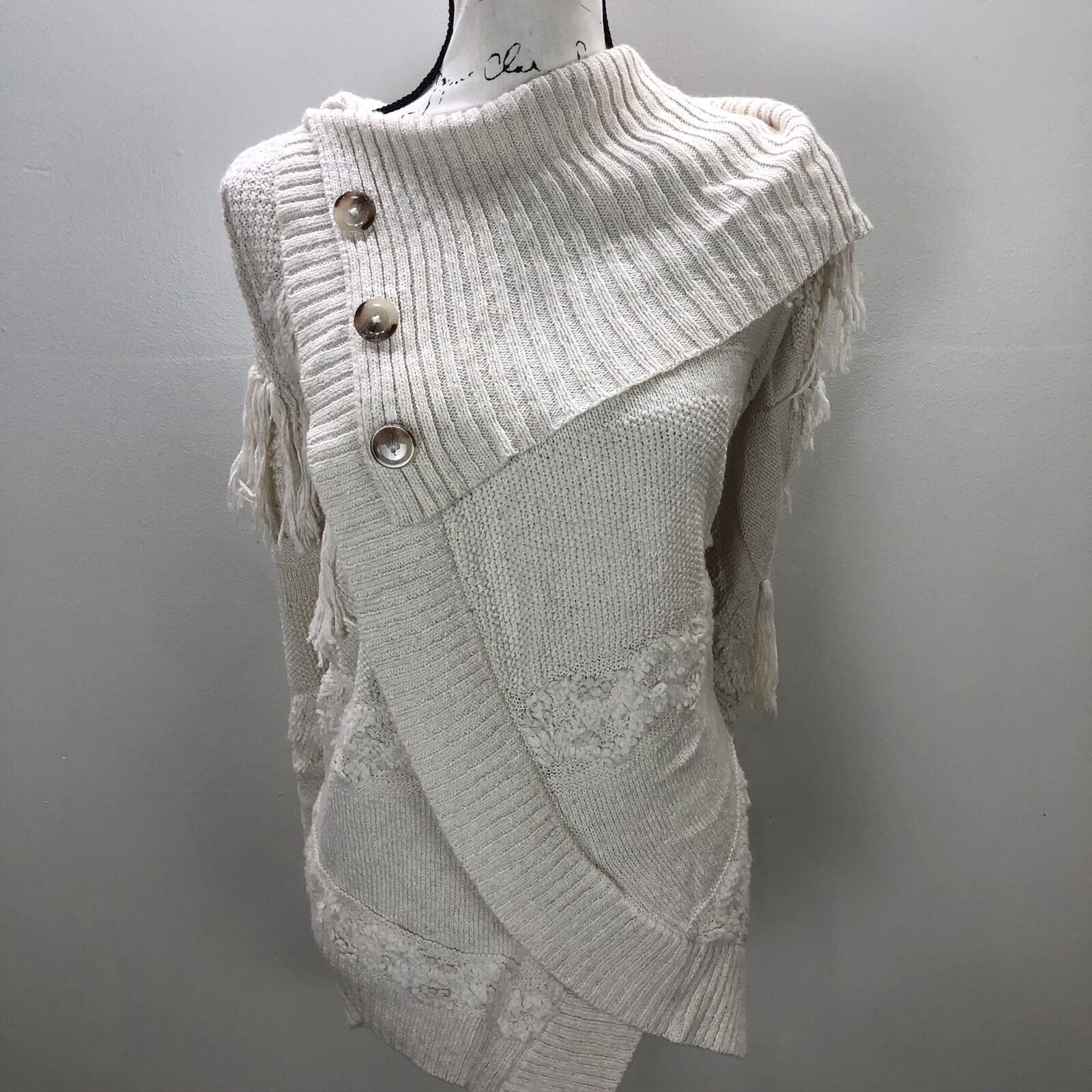 INTERNATIONAL CONCEPTS Button Front Pullover Crea… - image 8