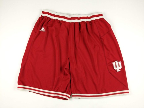 Adidas Indiana Hoosiers Basketball Shorts Mens 2XL Red Authentic Stitched