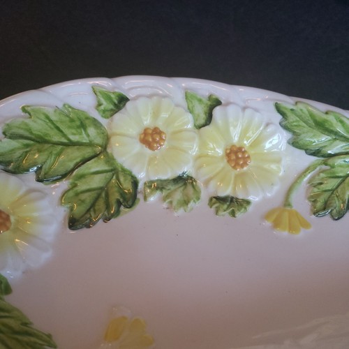 Vntg Geo Lefton Divided Serving Platter With Condiment Pot Used 14"×12" See Desc - Picture 5 of 12