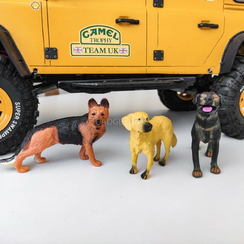 Rc crawler 1/10 scale accessories dog labrador for axial traxxas tamiya d90 scx - Picture 10 of 10