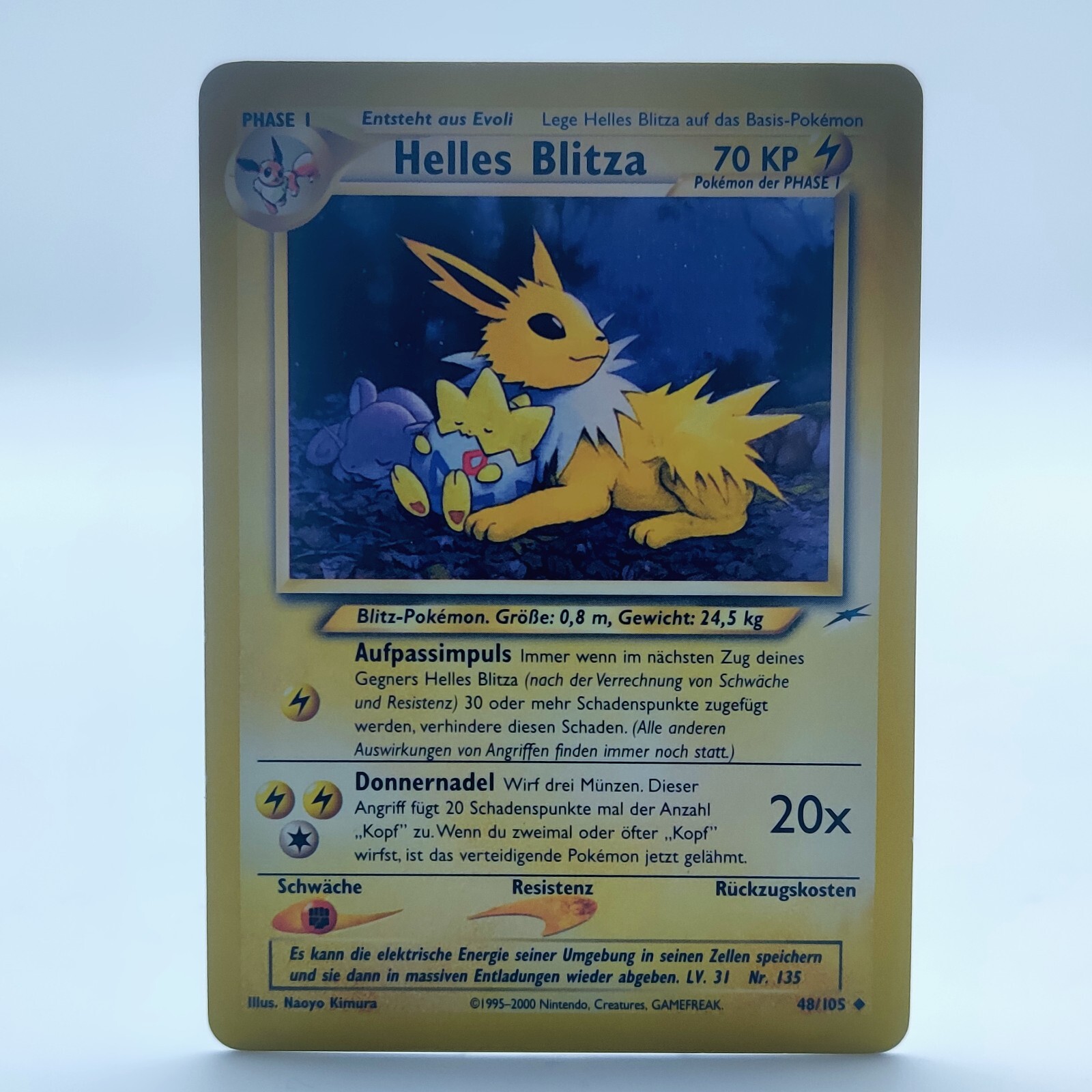 Pokemon TCG Bright Blitza Uncommon Neo Destiny 48/105 Card