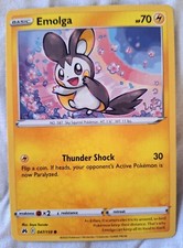Pokémon Cards: Emolga 47/159 | Common Regular | S&S: Crown Zenith - Pokémon TCG