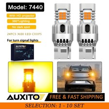 Auxito Amber 7440 T20 Anti Hyper Flash Led Turn Signal Light Extreme Bright 2-20 Auxito Amber 7440 T20 Anti Hyper Flash Led Turn Signal Light Extreme Bright 2-20