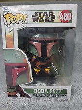 Boba Fett Metallic #480 The Book of Boba Fett Funko Pop box and figure