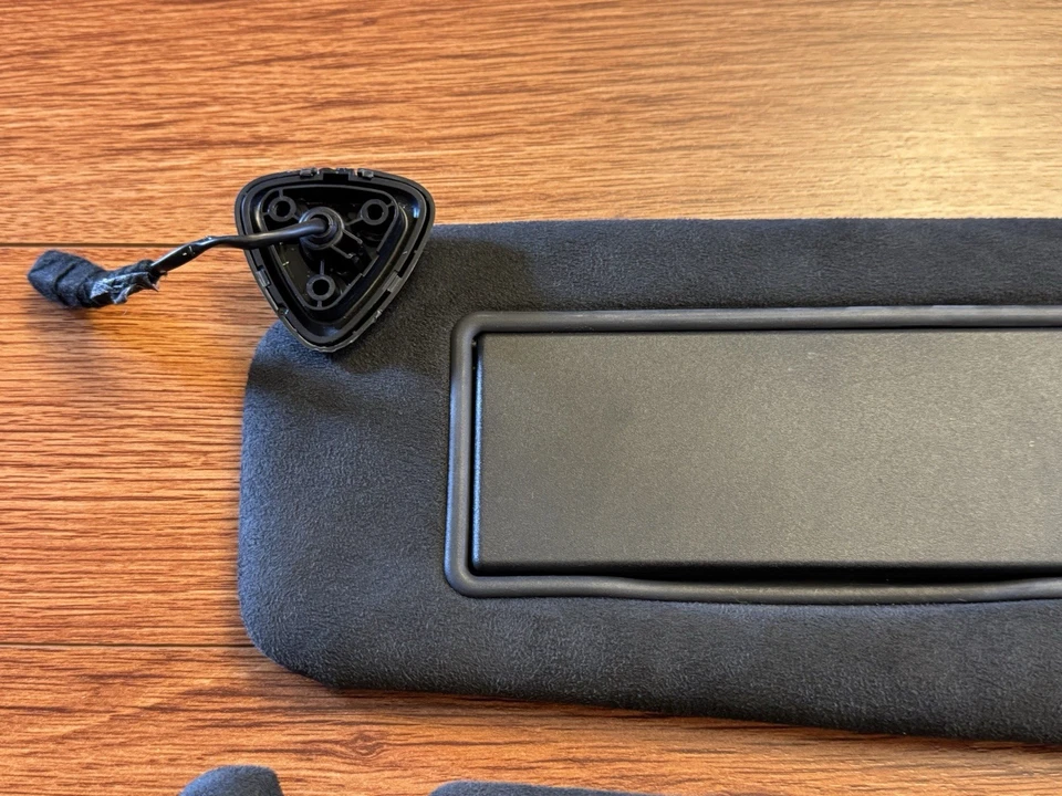 Par de parasol de gamuza negra iluminado OEM 2009-2015 Jaguar XF L+R Foto 3 de 4