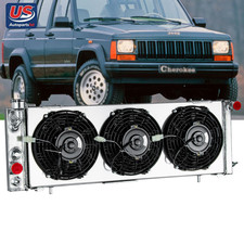 3-row Radiator Fan Shroud For 1984-2001 Jeep Comanche Cherokee Xj 2.54.0l 1193