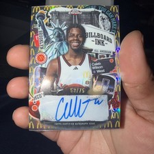 2025 Topps Chrome McDonald's Caleb Wilson Billboard Ink Logo Refractor Auto /75