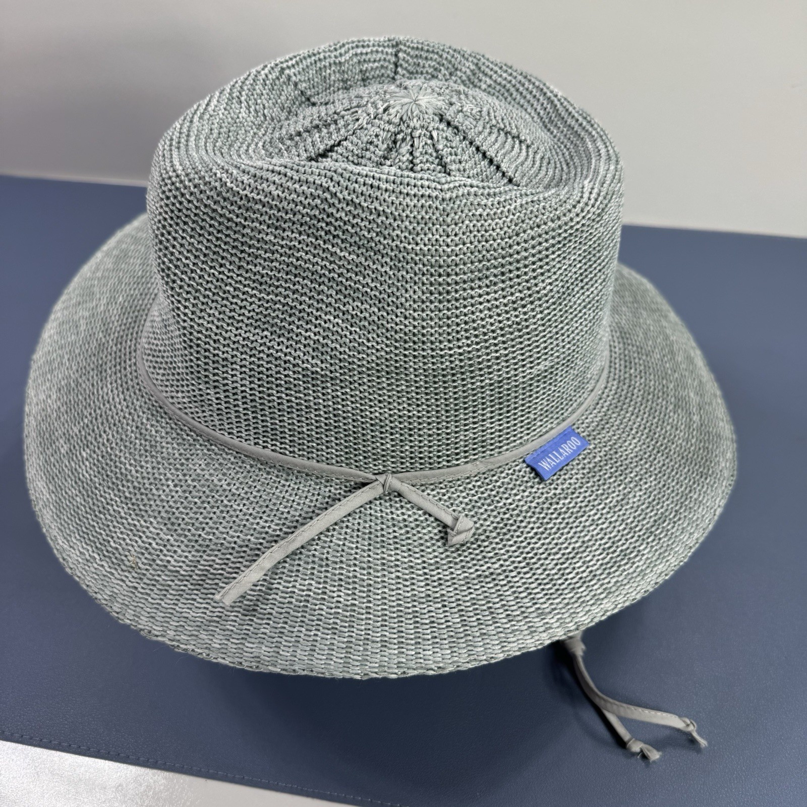 Wallaroo Vitoria Fedora Hat Adjustable Light Grey… - image 7