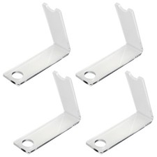 4-Piece Acrylic Single Pen Holder, Transparent Pencil Display Stand, Makeup B...