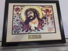 Sailor Jerry Vintage Tattoo flash Pin Up Art Print 16x20 Pro Done FRAME