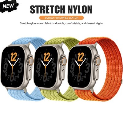 Breathable Woven Nylon Band for Apple Watch 11 10 9 8 7 6 5 4 3 2 SE/Ultra 49mm