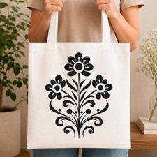 Floral Design Large Reusable Wall Stencil For Painting DIY Home Decor Template