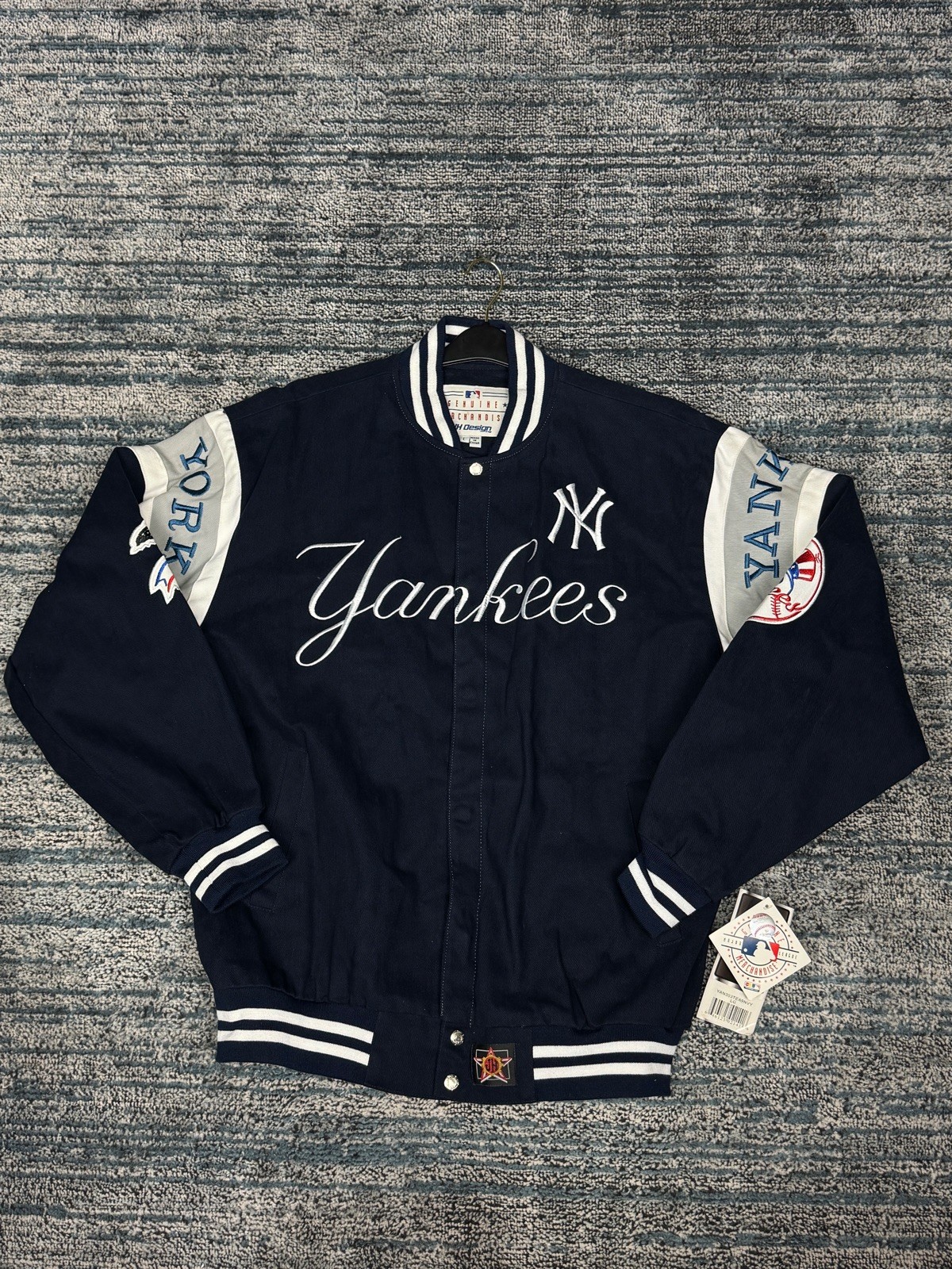 Vintage MLB Jeff Hamilton New York Yankees JH Jacket Size L image 6
