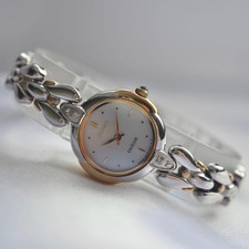 SEIKO Exceline Round Shell Dial Two Tone Ladies Watch
