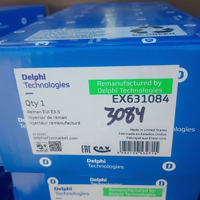 Delphi Technologies EX631084 Remanufactured Fuel Injector for Volvo 11L E3.5 GHG
