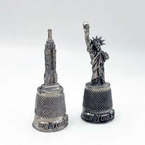 Souvenir NYC Thimbles — Empire State Building and Statue of Liberty