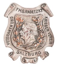 &Ouml;sterreich / K.u.K. Monarchie gro&szlig;es Abzeichen "FM.G. Radetzky Veteranen un...
