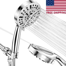 High-Pressure Shower Head   10 Spray Settings  Filter, Handheld Rainfall Combo