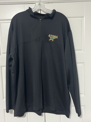 Antigua Dallas Stars Quarter Zip Pullover Mens Black NHL Hockey Size 2XL