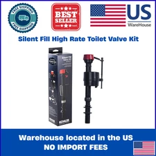 Silent Fill High Rate Toilet Valve Kit | Kohler Plastic Class Parts Genuine Of