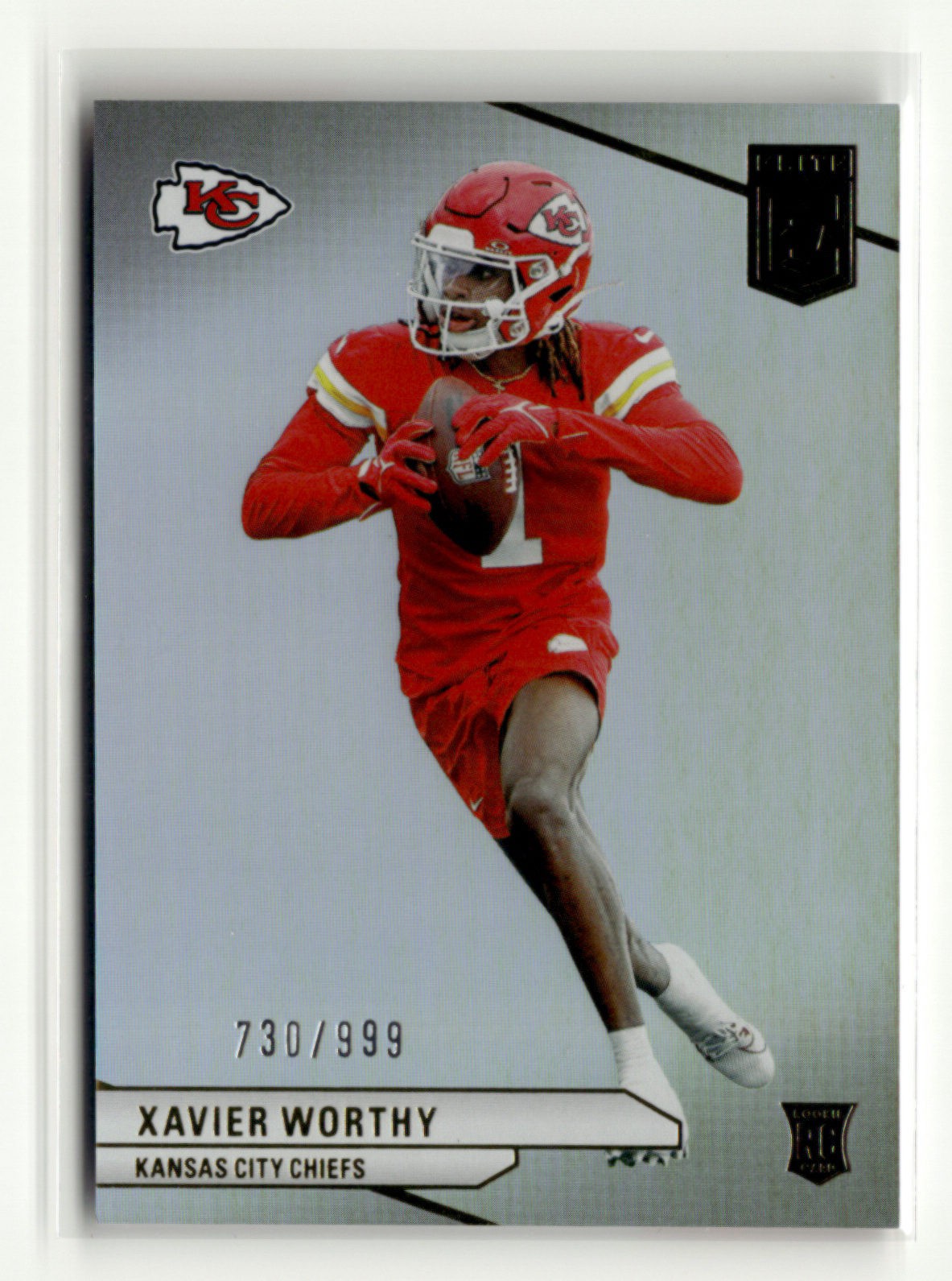 Xavier Worthy 2024 Panini Donruss Elite Football RC 730/999 [xz116