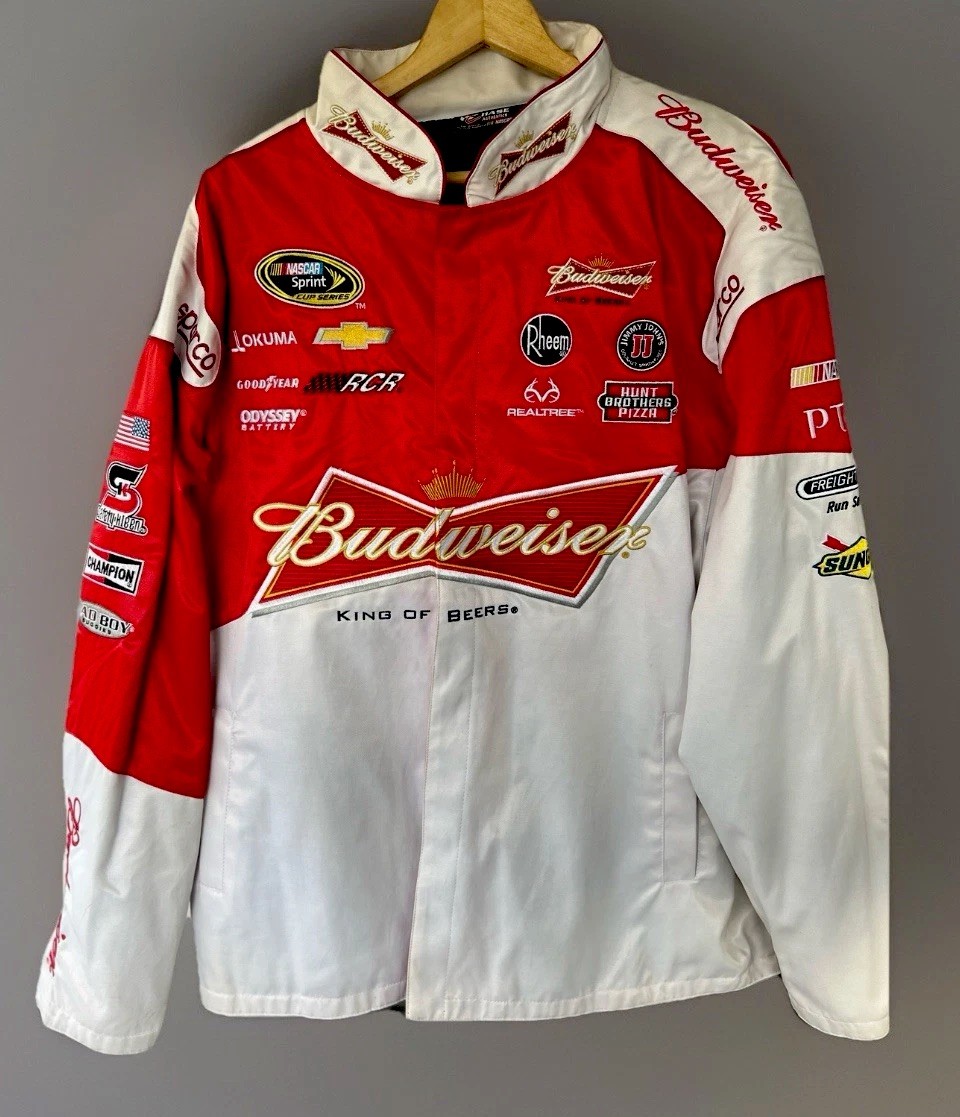 Retro NASCAR Jacket Chase Authentics Budweiser XXL Kevin Harvick