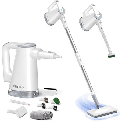 Dampfreiniger 10-in-1 mit Handdampfreiniger 1300W vielseitig als Dampfmop Bad...