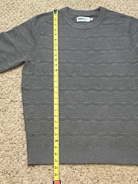 Wellen Huckberry Wool Blend Textured Fisherman Crewneck Sweater Size Medium