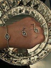 Swarovski Set Armband Und Ohrringe