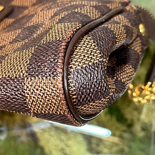 LOUIS VUITTON Eva Damier Ebene Canvas Clutch - Picture 8 of 11