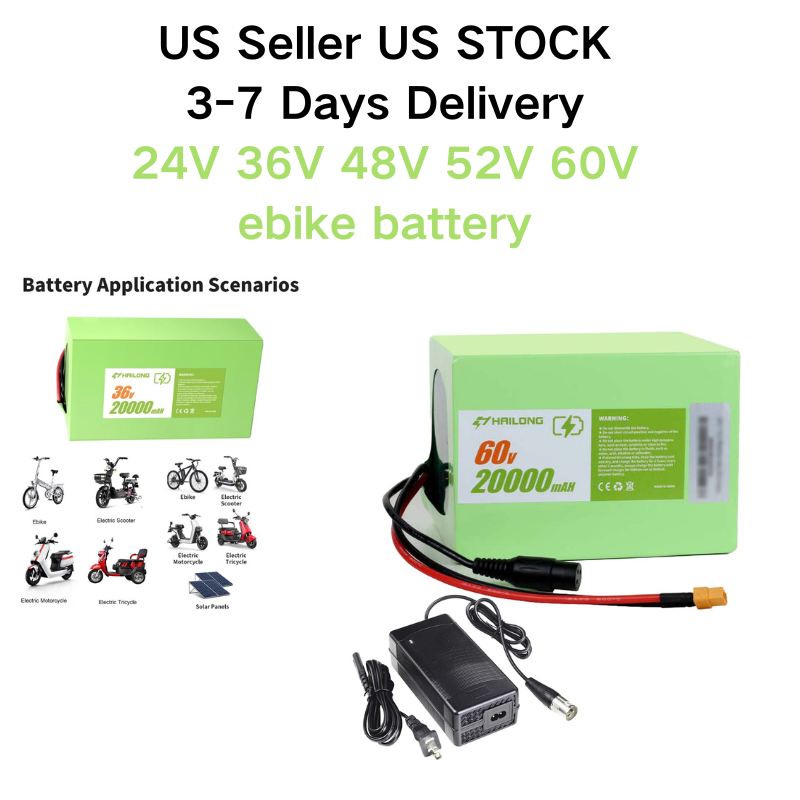 Lithium Battery 24V 36V 48V 52V 60V Battery li-ion Battery | eBay