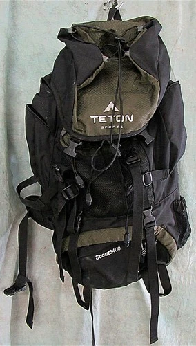 TETON SPORTS SCOUT 3400 BLACK INTERNAL FRAME BACKPACK - HIKING, CAMPING