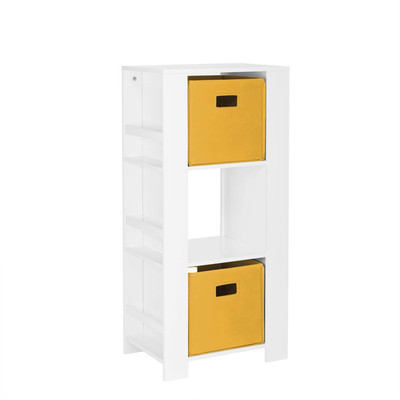 Riverridge Book-Nook Tower Kids Bookshelf Toy Storage Organizer 3 Cubbies 2