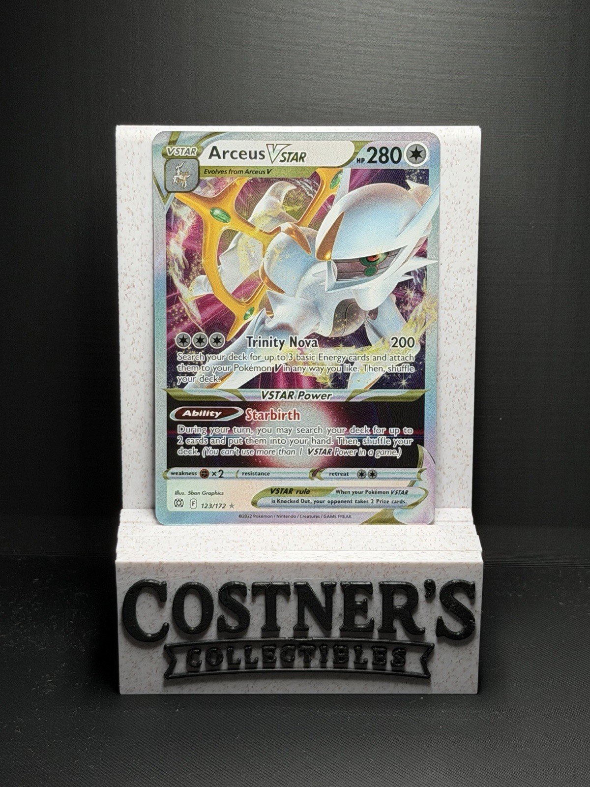 Arceus VSTAR 123/172 Pokemon Swsh09: Brilliant Stars Holo