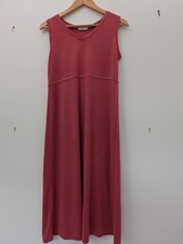 Vintage Y2K 90s St Michael Minimalist Terracotta coral Maxi Modal Dress - 8/10