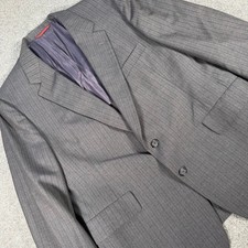 Hart Schaffner Marx Kassel Viracle Gray Pinstripe Blazer Sport Coat Mens USA