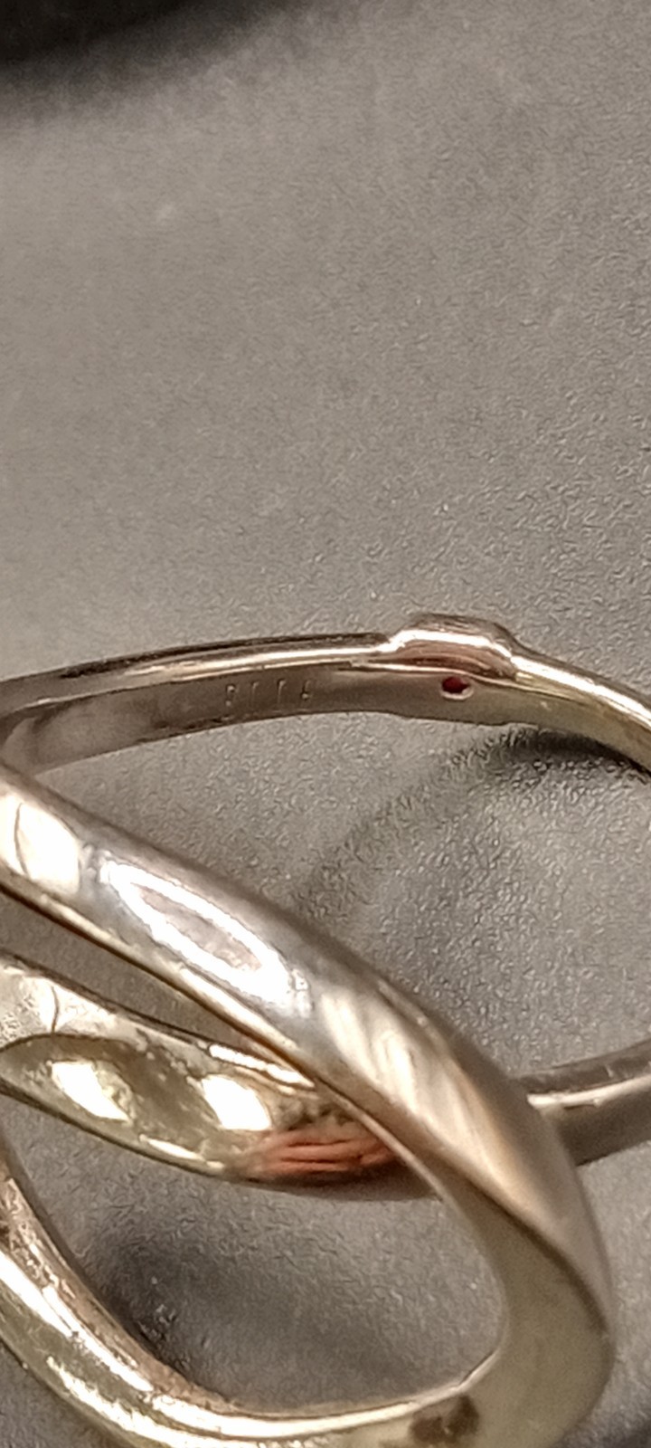 925 Sterling Silver Elle Ruby Twist Bracelet Ring… - image 7