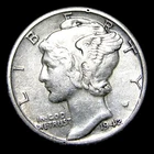 1942/1-D Mercury Dime Silver ---- Nice Rare Coin ---- #407U