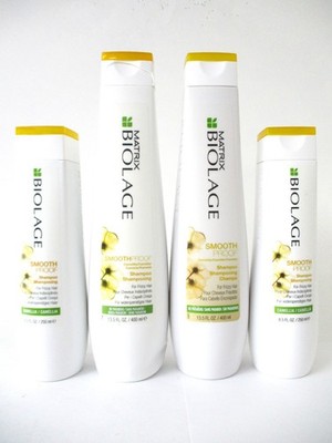 Matrix Biolage Smooth Proof 2x Shampoo 13.5 oz & 2x Conditioner 8.5 (broken cap)