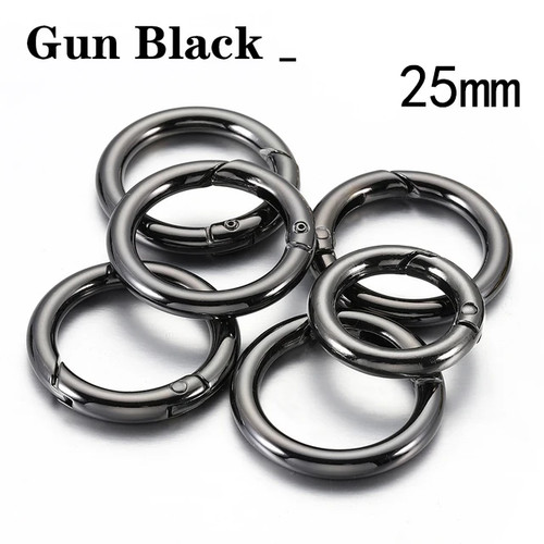 5pc Metal O Ring Clasps Connectors Spring Closure DIY Jewelry Making Findings - Picture 13 of 32