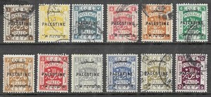Palestine stamps 1922 Sc # 48/59 U/F/VF 