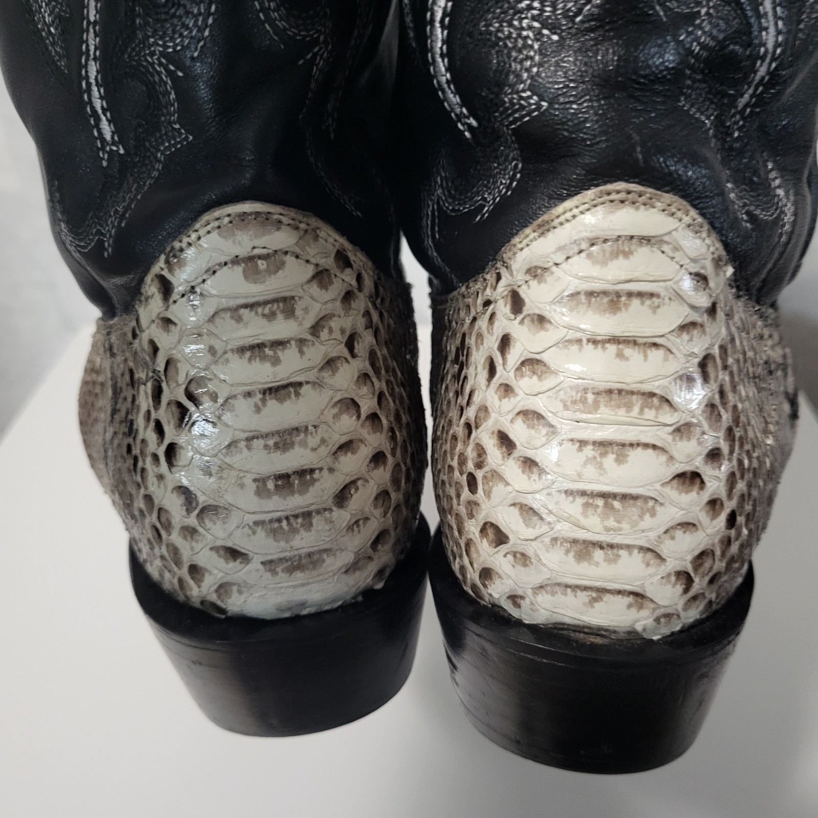 JB Dillon Reserve Python Men's Leather Western Co… - image 11